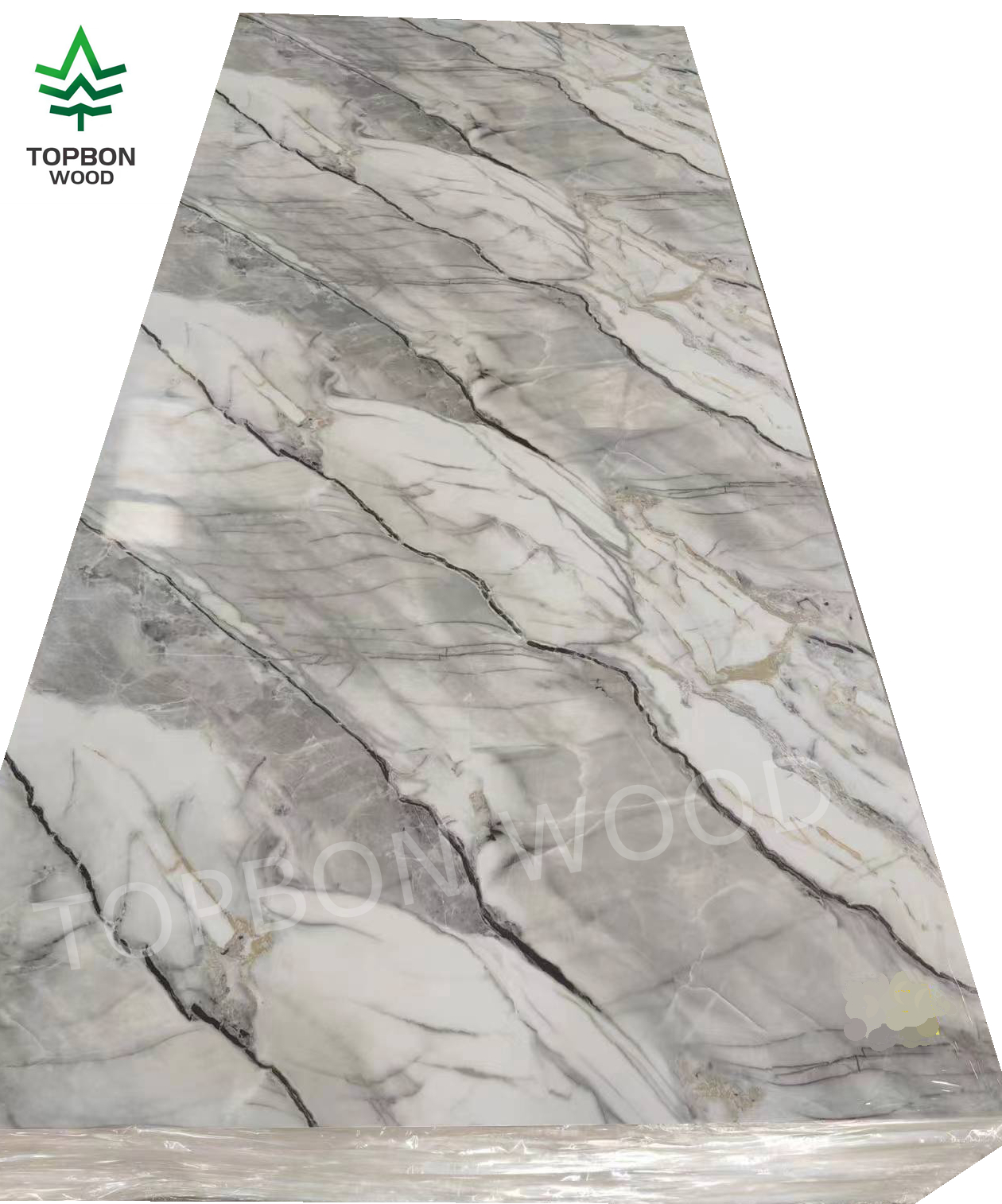 High Glossy PVC UV Marble Wall Panel From China
