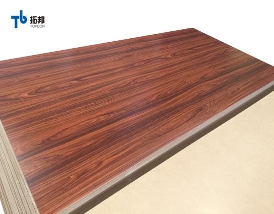 Low Price Woodgrain Melamine MDF Board for Furniture Manufacturing