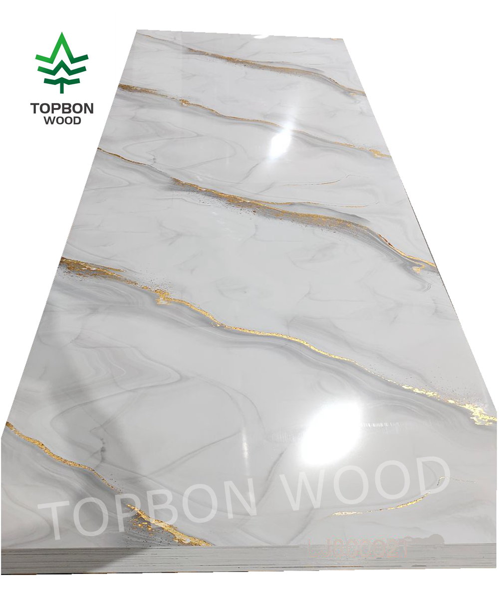 PVC UV Marble Sheet Wall Panel For Interior