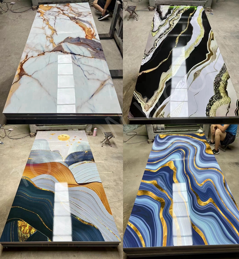 Beautiful PVC UV Marble Sheet 