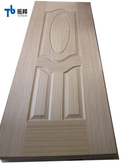 Red Oak Veneer HDF Laminate Door Interior Skin