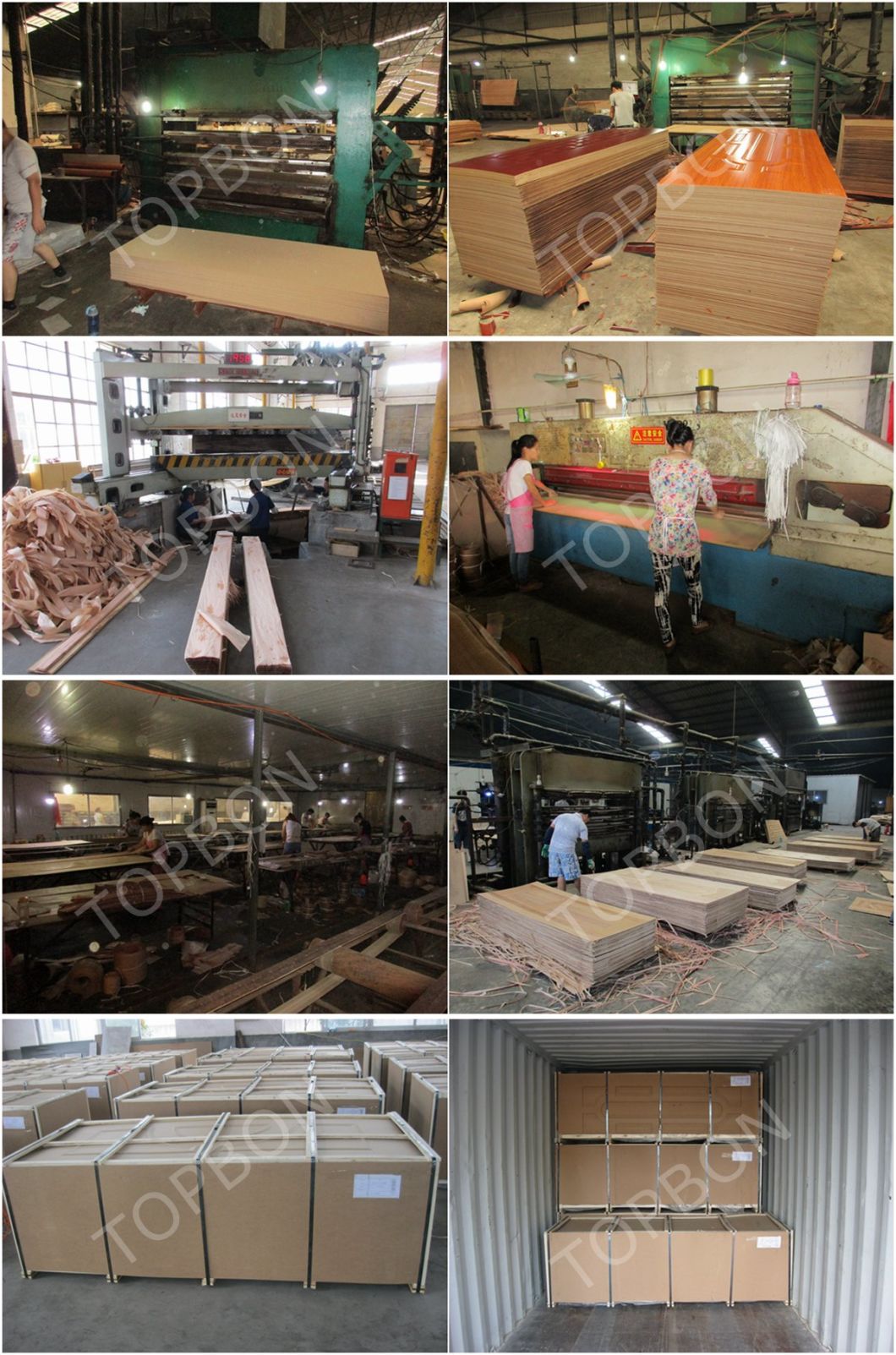 High Quality Decorative Interior White Primer Laminate Door Skin From China Factory