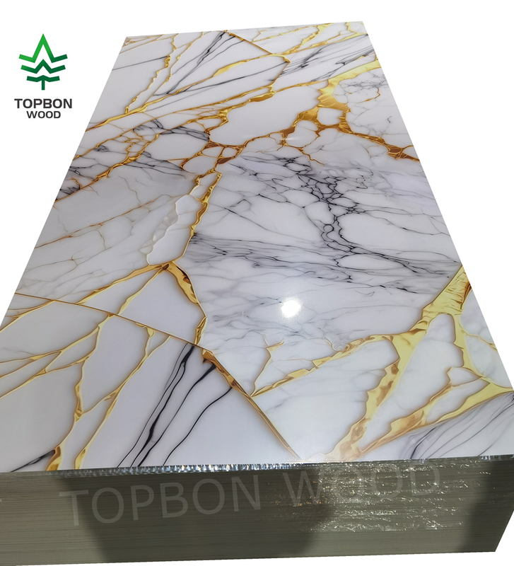 PVC UV Marble Sheet Wall Panel For Interior