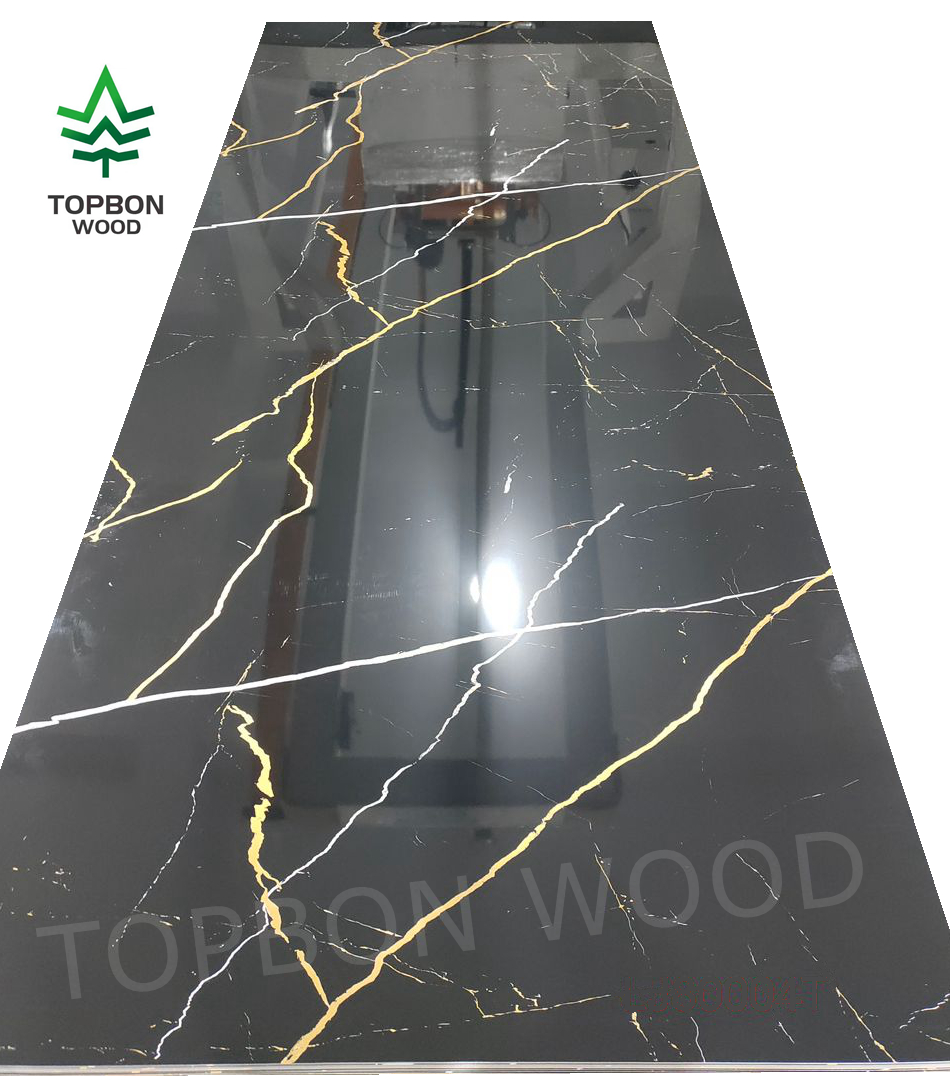 PVC UV Marble Sheet Wall Panel For Interior