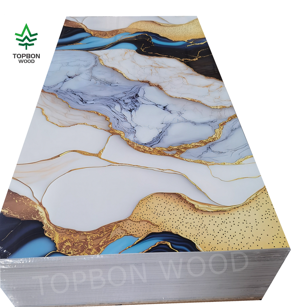PVC UV Marble Sheet Wall Panel For Interior
