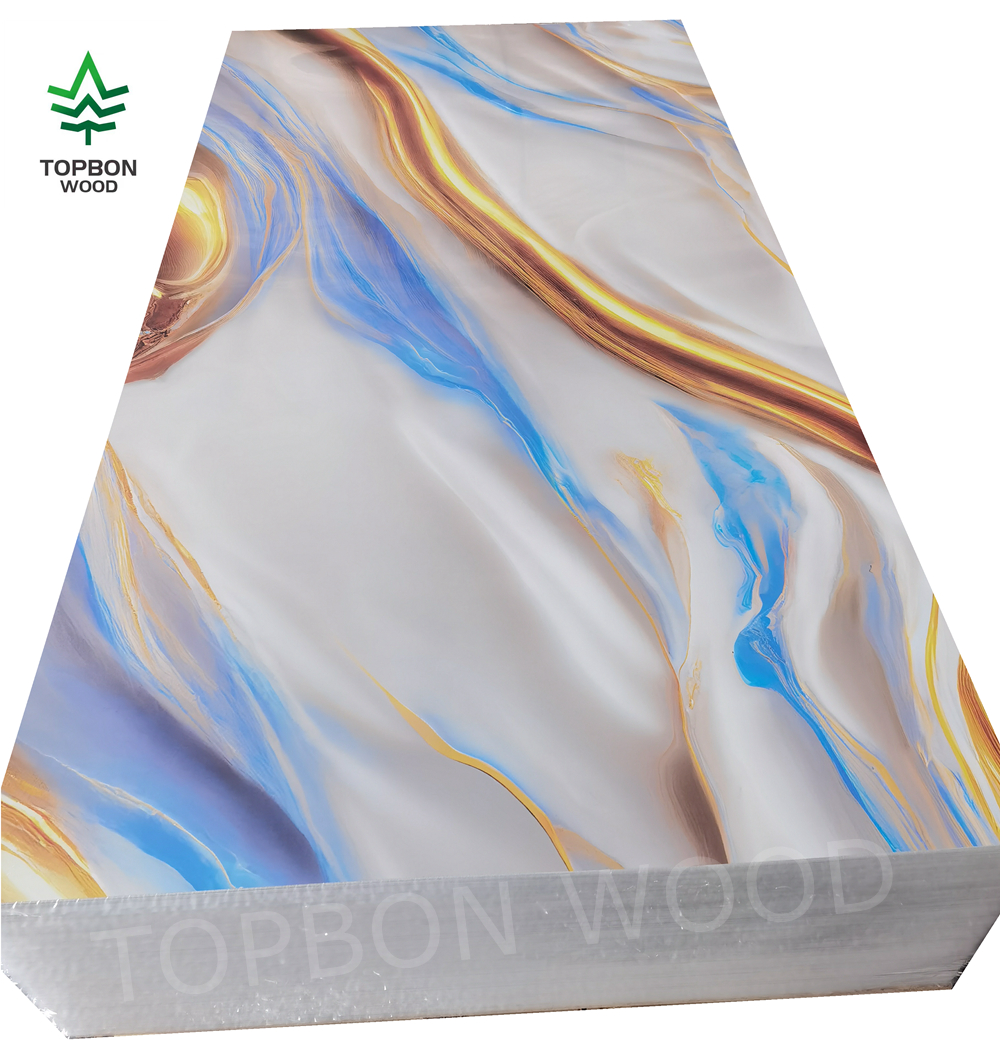 PVC UV Marble Sheet Wall Panel For Interior