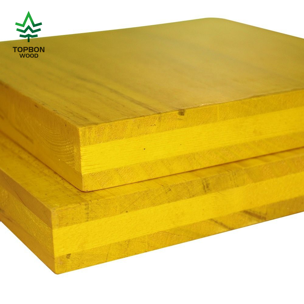 Pine Wood Concrete Plywood Formwork Panel 21mm 27mm Waterproof 3-Ply Yellow Shuttering Panel