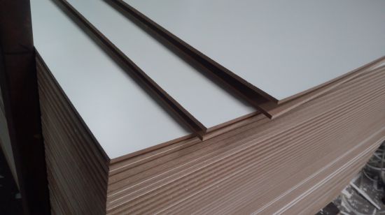 Melamine White MDF/Melamine Faced MDF with Good Quality