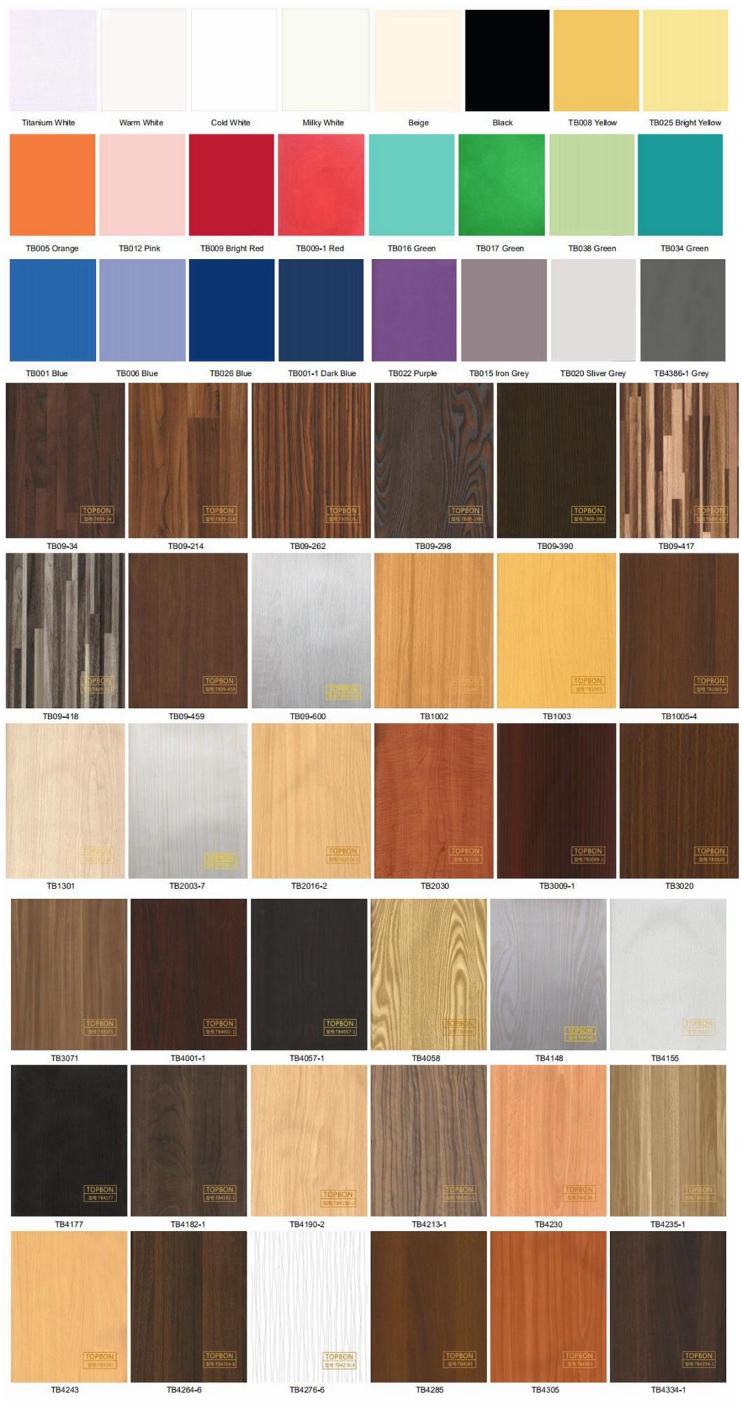 Various Colors Melamine Faced MDF Board for Furniture Usage